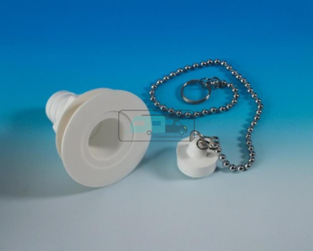 Afvoerplug Recht 19mm Compleet