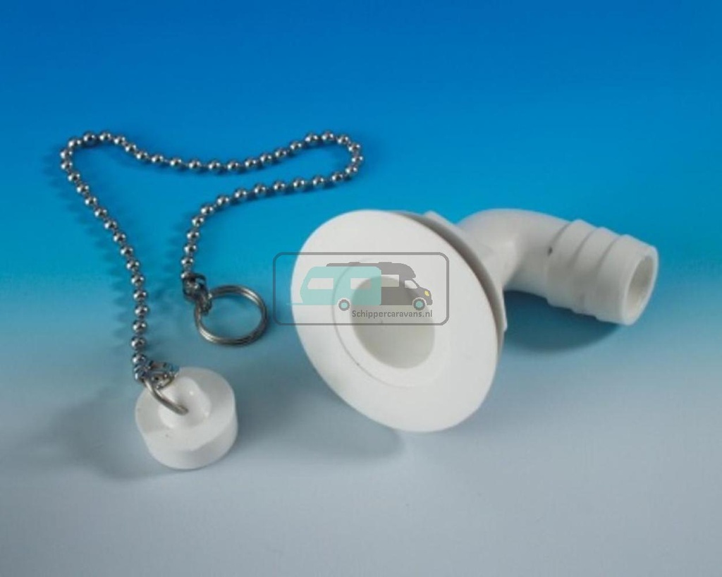 Afvoerplug Haaks 19mm Compleet