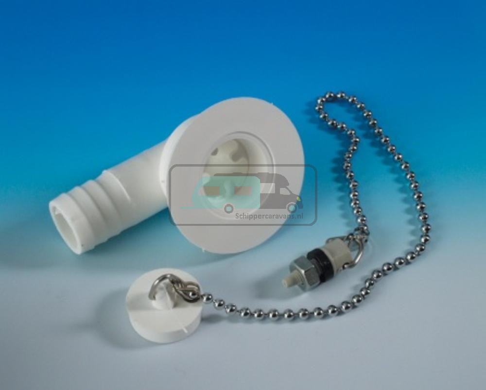 Afvoerplug Vlak Haaks 19mm Compleet