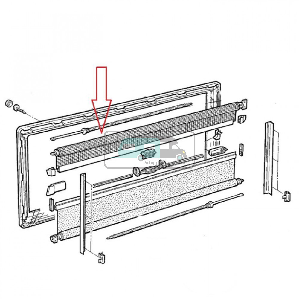 Dometic S4 Vliegenhor rollo 50 x 60