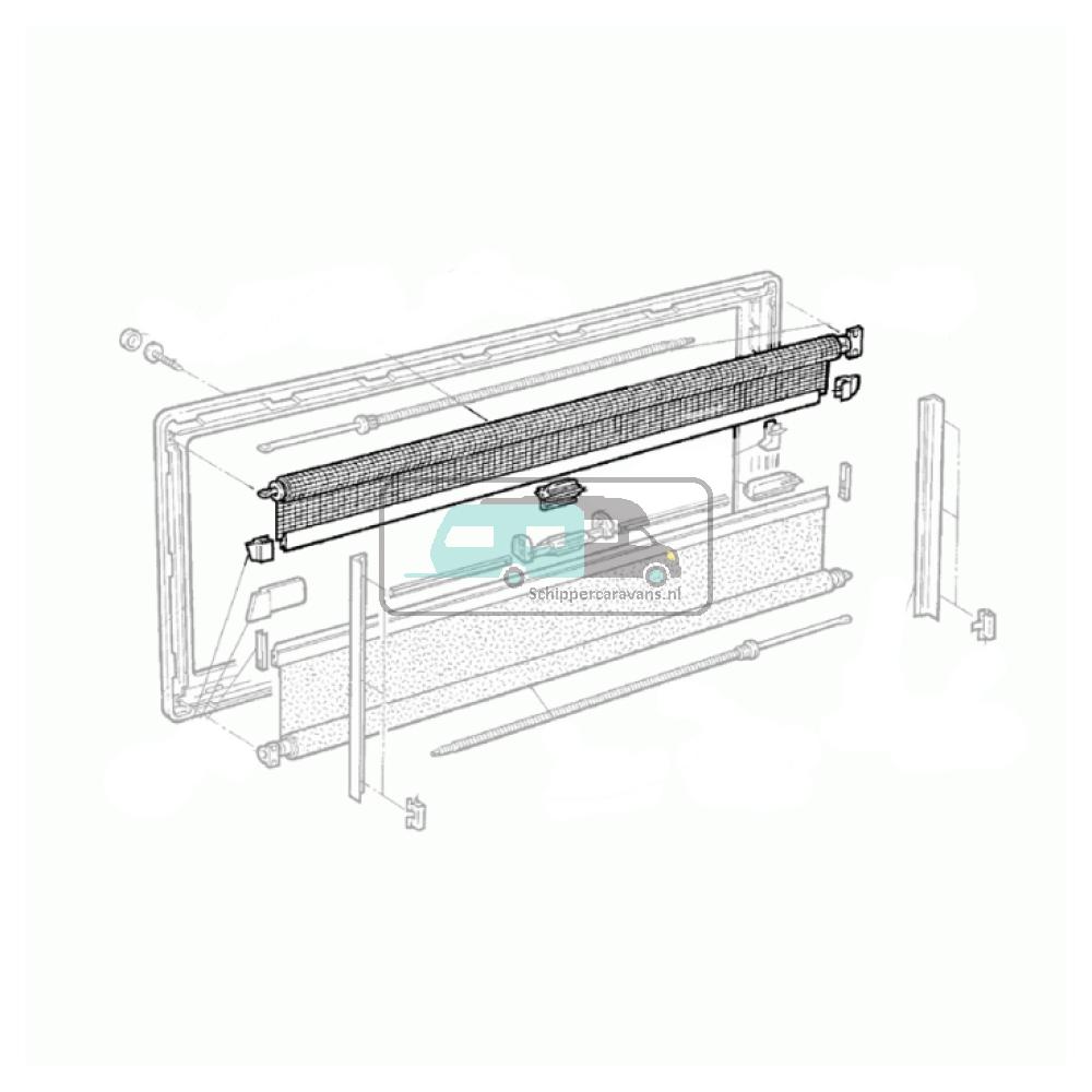 Dometic S3/ S4 Vliegenrollo 100x80 FR0032