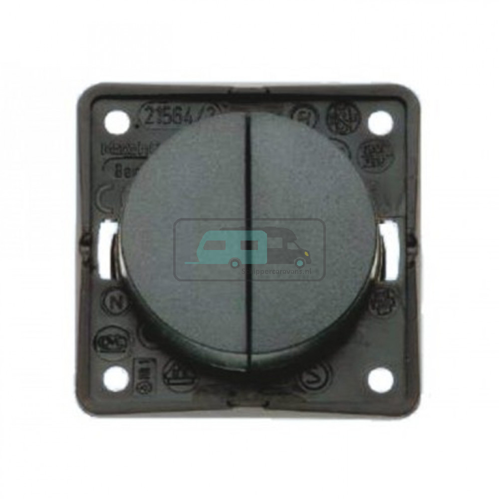 Berker Serieschakelaar Flow/Pure Inbouw Antraciet Mat