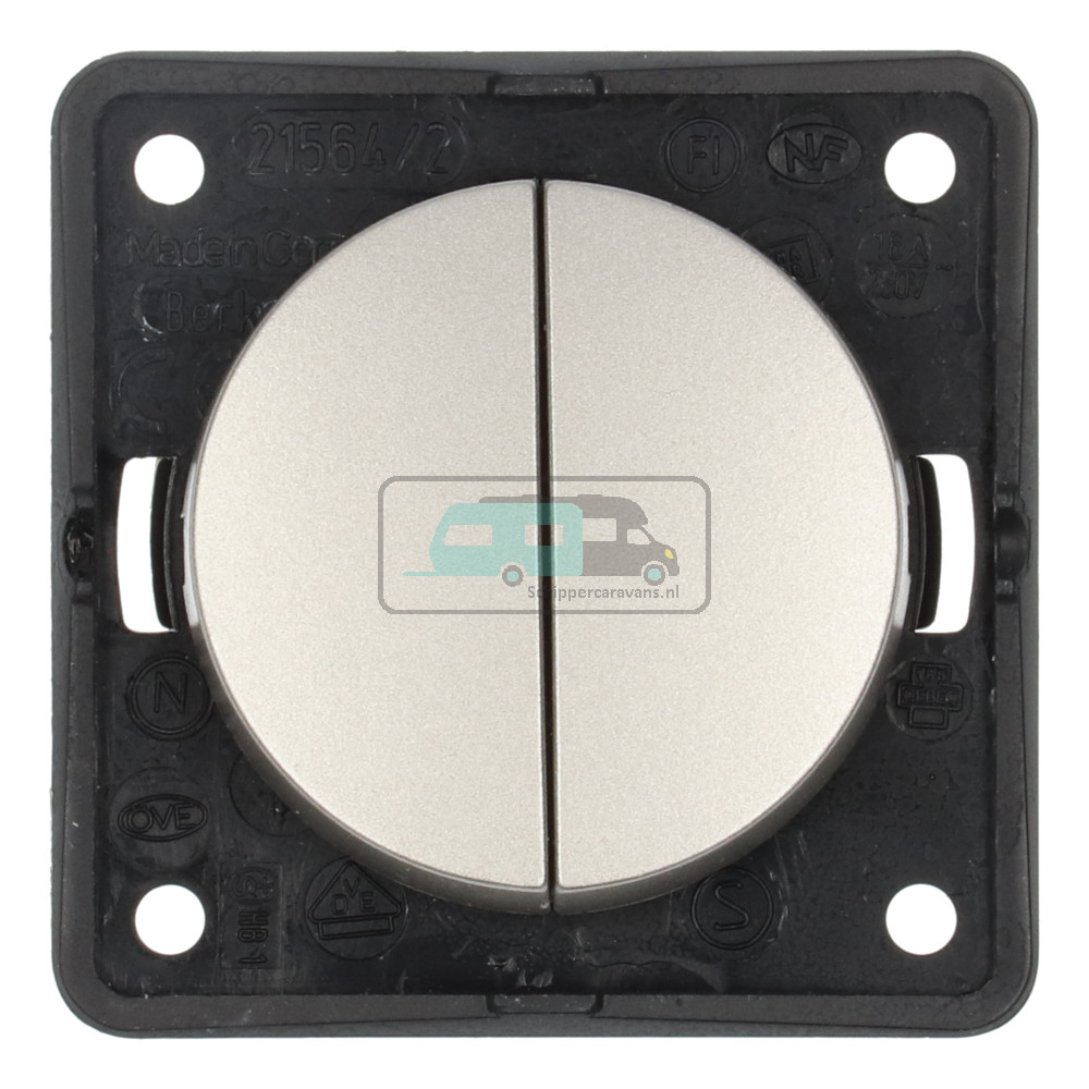 Berker Serieschakelaar Flow/Pure Inbouw RVS Mat