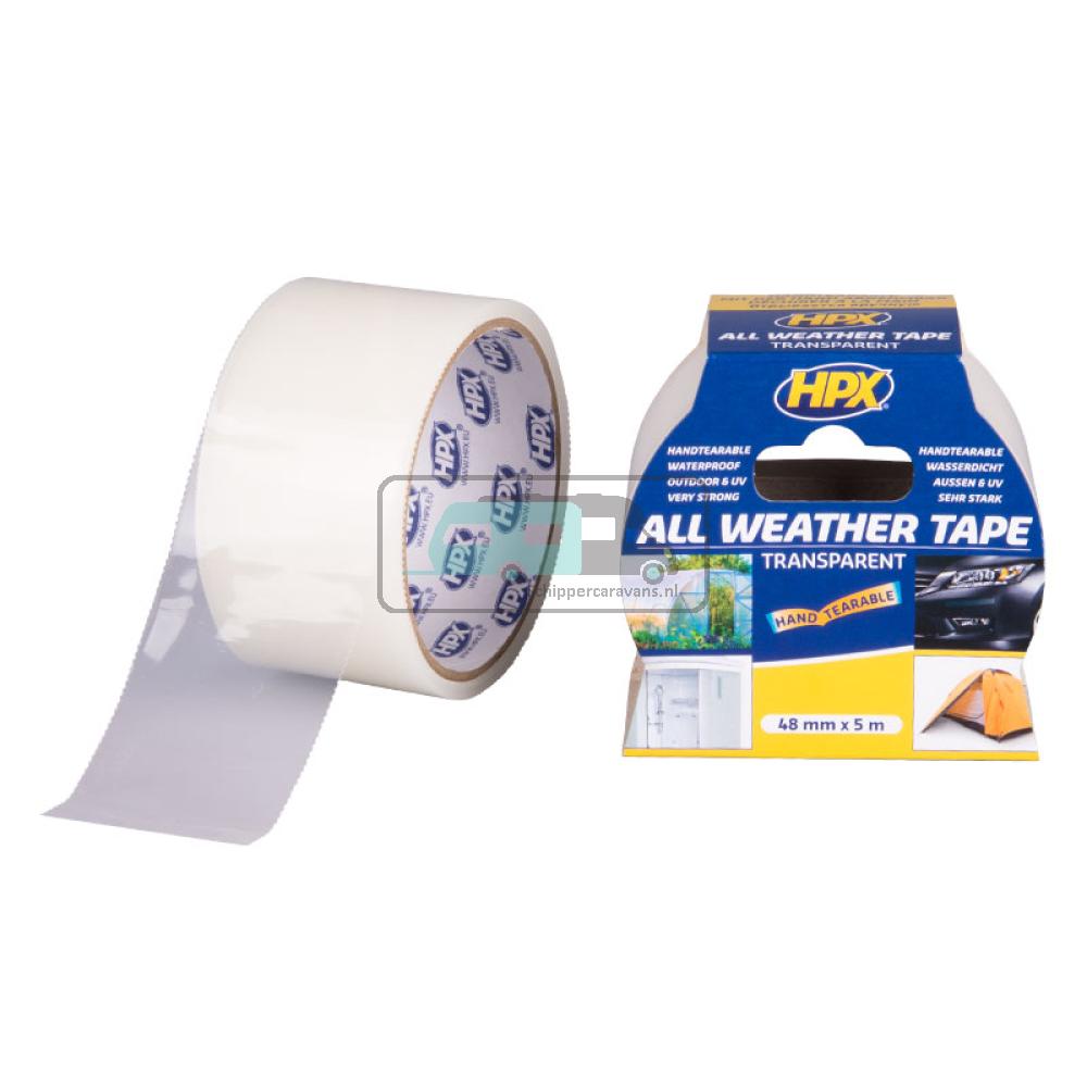 HPX All Weather Tape Transparant 5mtr