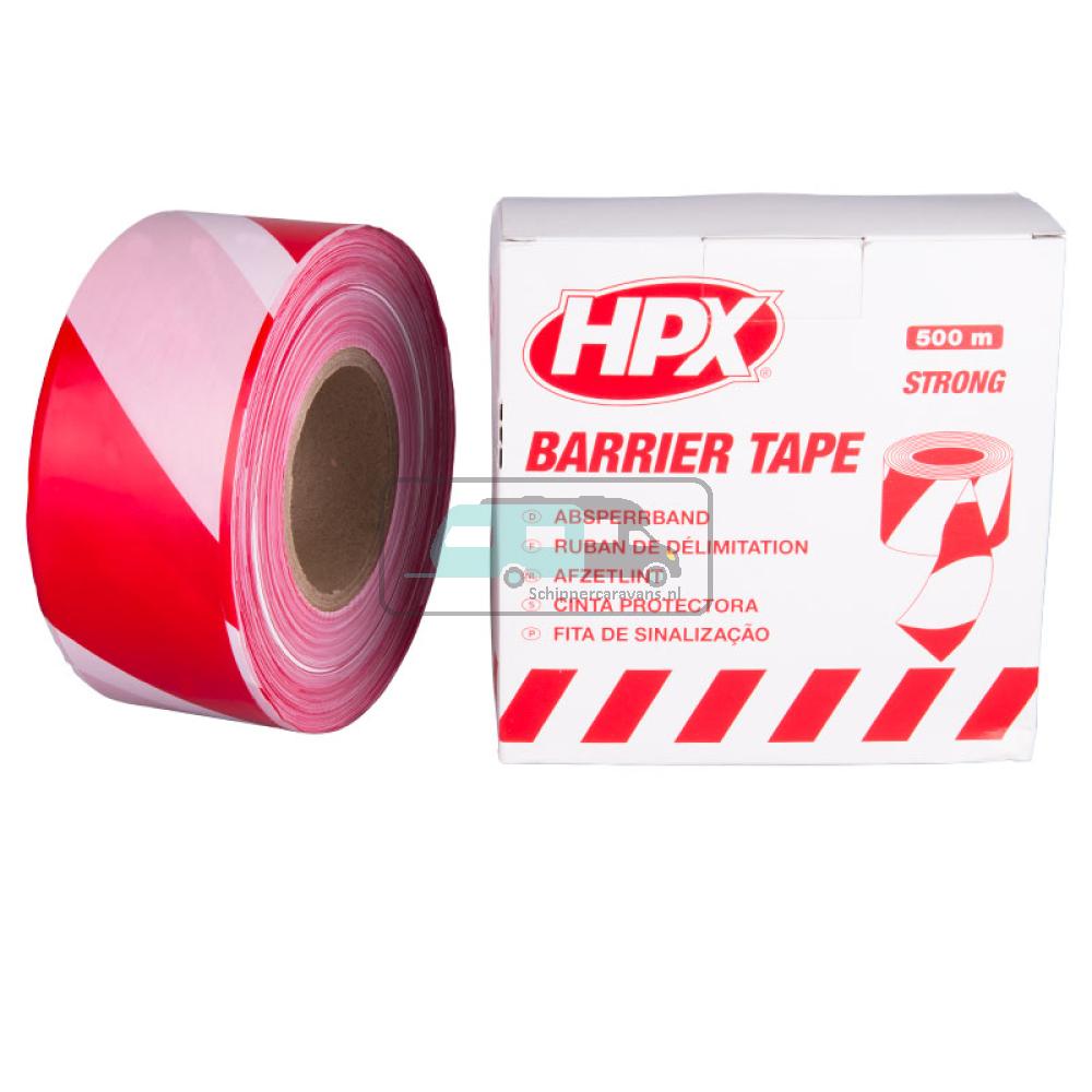 HPX Afzetlint Rood/Wit 500mtr
