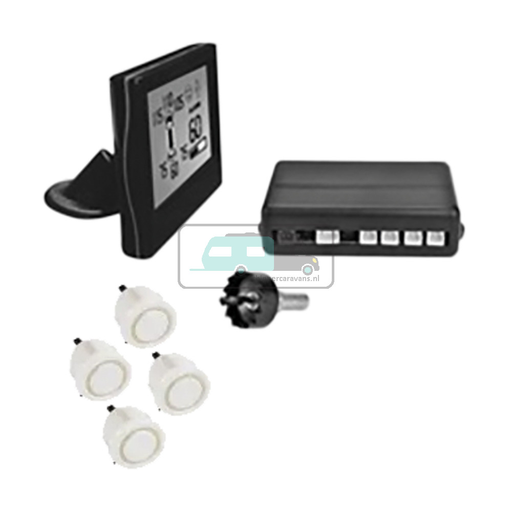 Achteruitrijsensoren Draadloos Set 4 12/24V