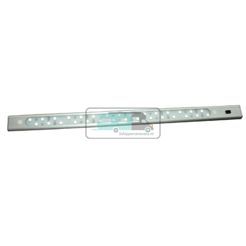 30 LED Bar 50cm alu, Wit 4100K,  sensor schak.