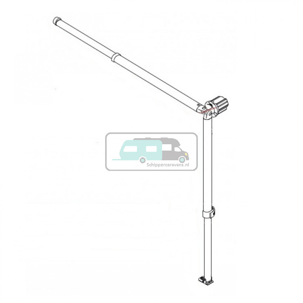Fiamma left rafter + leg CaravanStore 310/440 6 holes