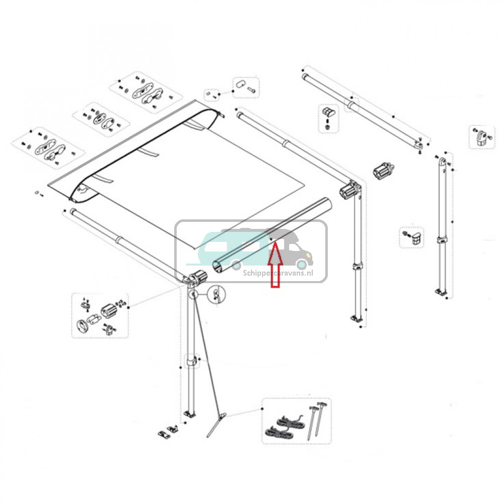 Fiamma CaravanStore XL Roller Tube 310