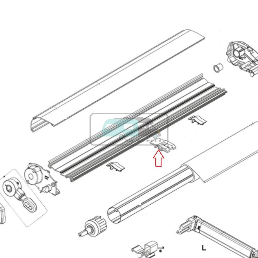 Fiamma F80S Rafter kit 