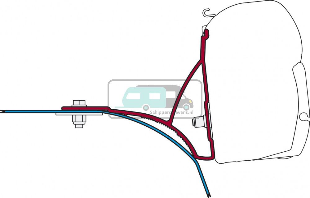Fiamma Ducato/Jumper/Boxer Roof Rack Kit H2-L2/L3 >2006 F45