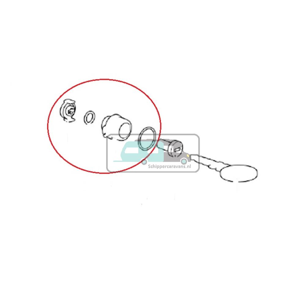 Thetford Serviceluik 3/4/5/6 Cylinderhouder FF2 Zwart-27