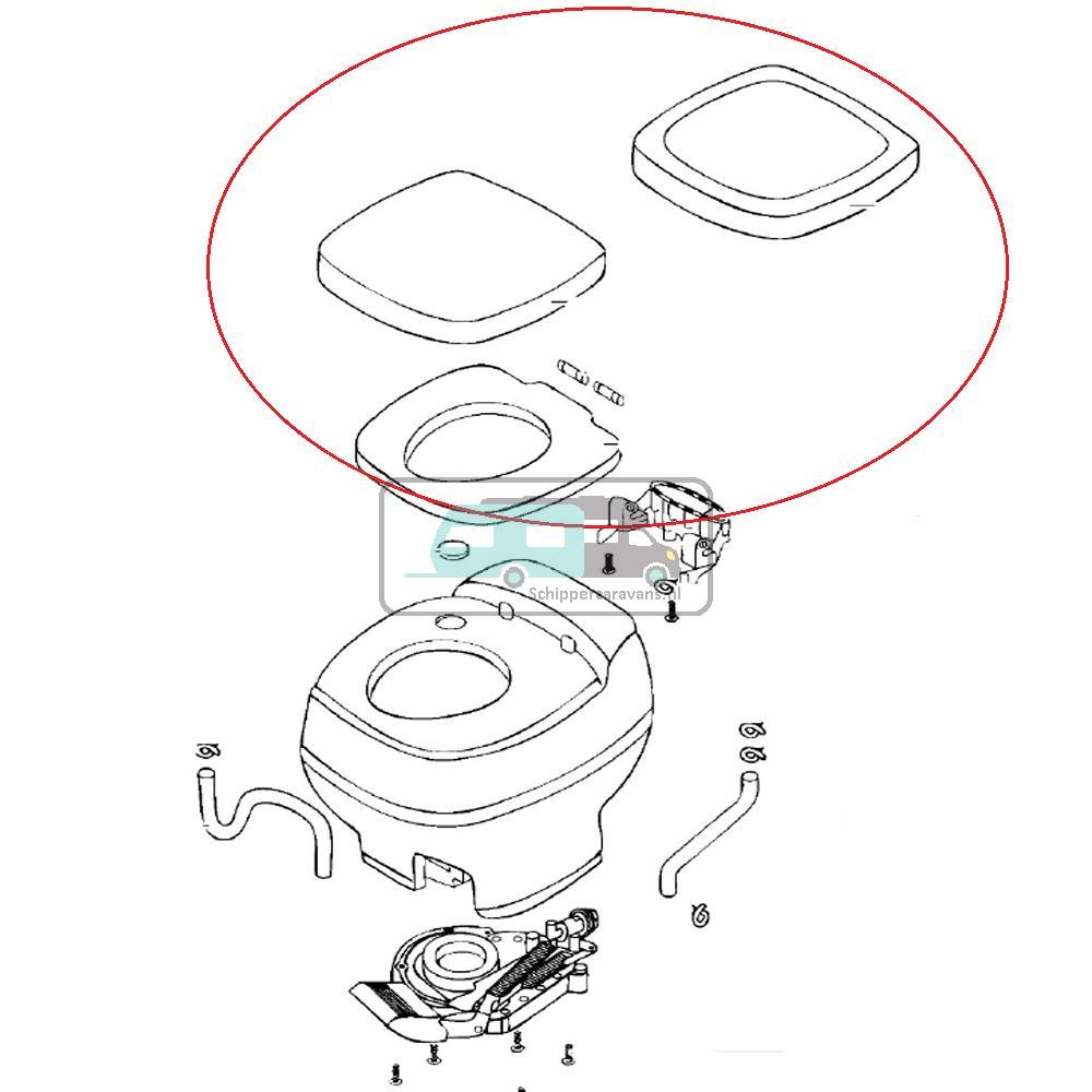 Thetford Aqua Magic Starlite Bril en Deksel