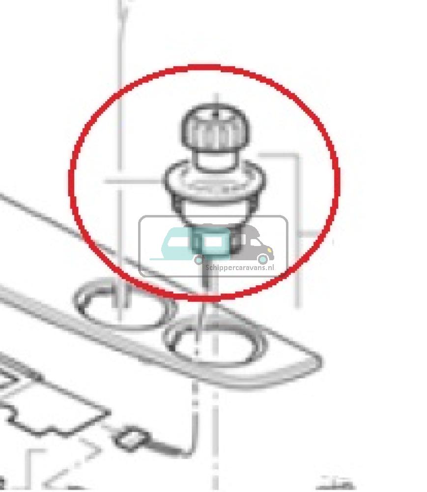 Truma Knop met Verlichting S3004/S5004