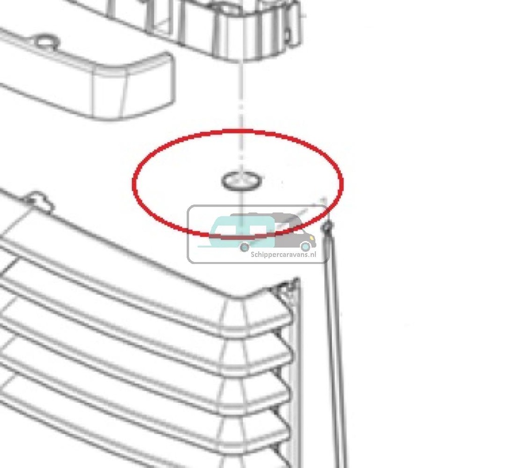 (24)Drukstang bevestigingsring a 2stuks
