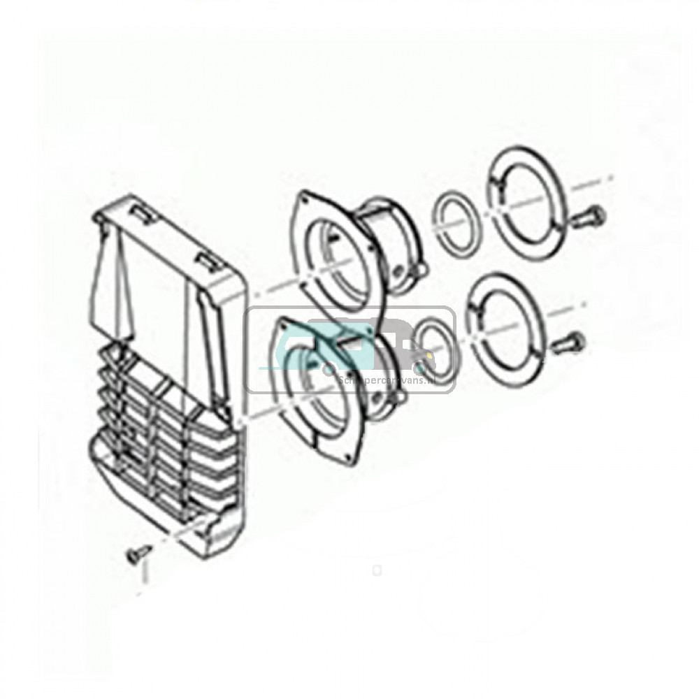     Truma wand-afvoerset S2200 z.buis