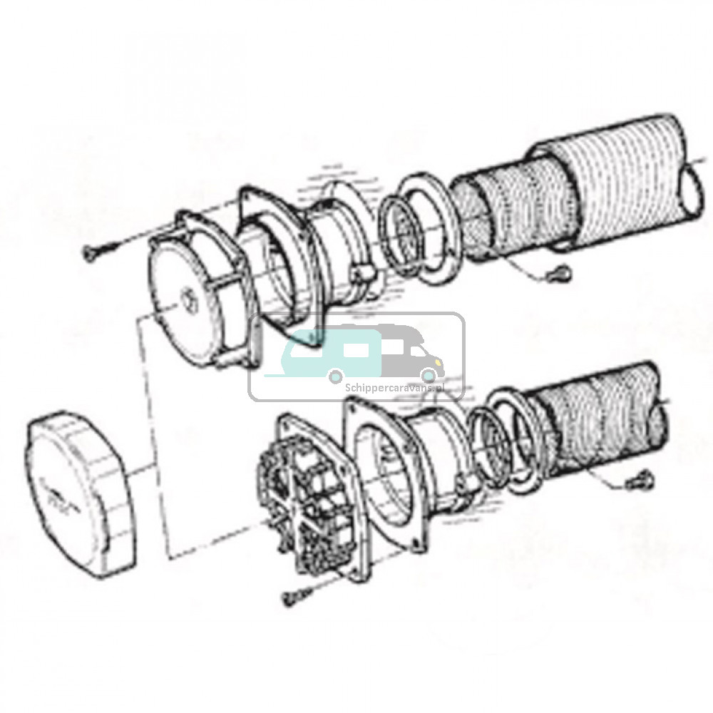 Truma Wandschoorsteenset Kort S2200