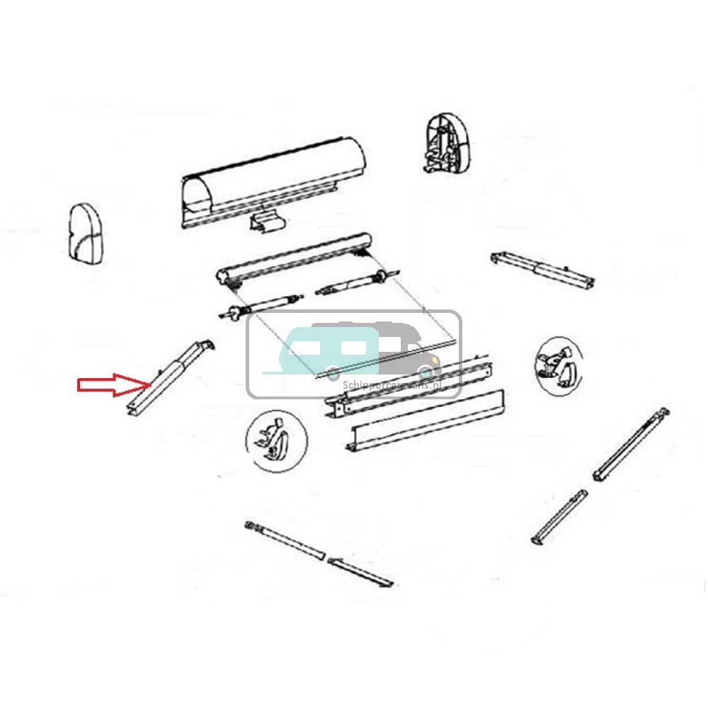 Thule Rafter Arm Assy RH 2000 1.90