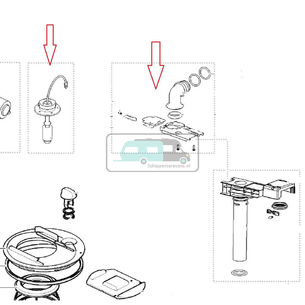 Thetford C250/ 260 Pomp out 5074706