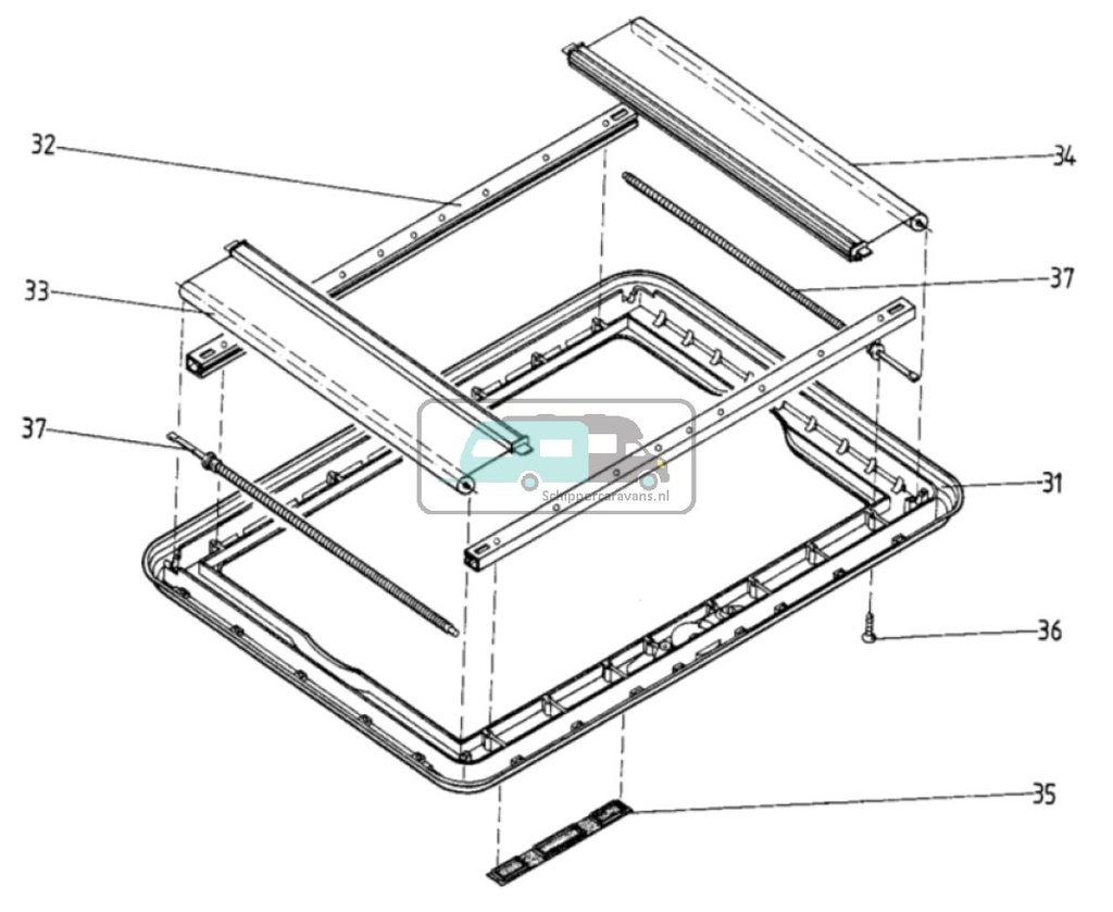 Dometic Heki 1 Vliegenrollo