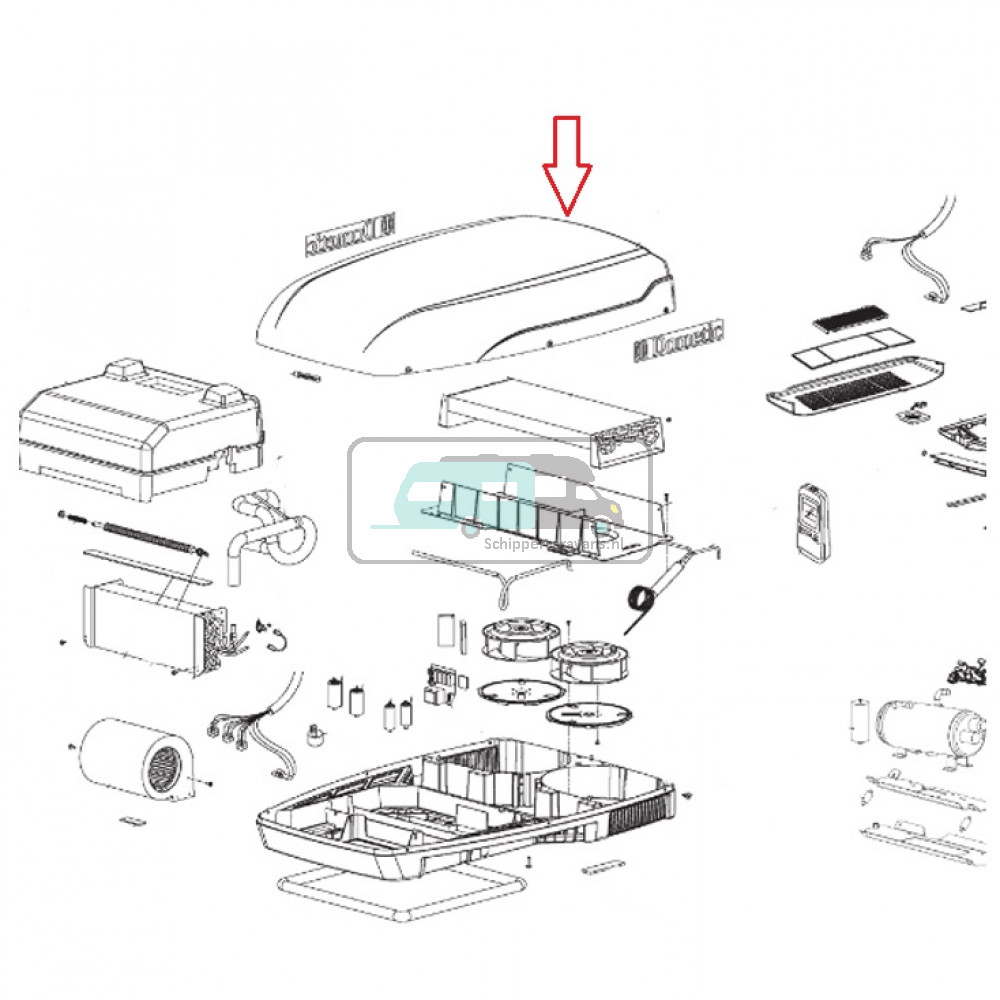 Dometic B2200 Afdekkap Wit