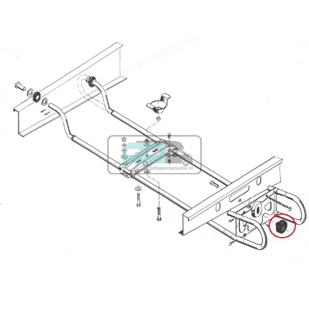 AL-KO Draaiknop M12 EH1 Reservewielhouder