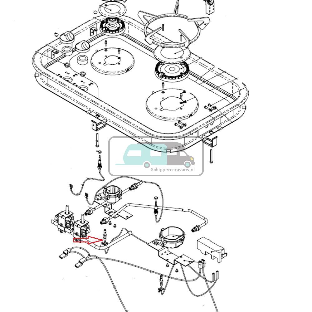 Thetford Electrische Ontsteker 600 mm 