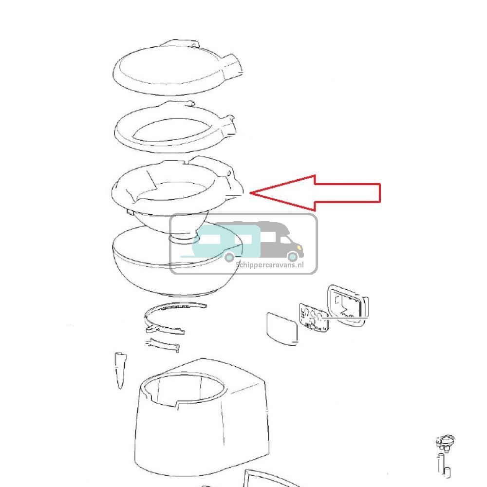 Thetford C260 Toilet Pot Kunststof