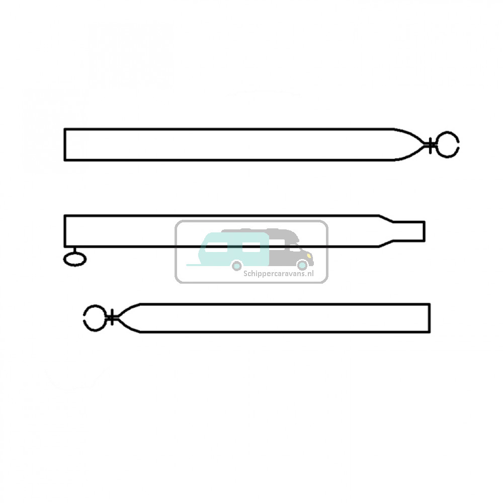 Campking Verandastang 28/25mm 170-260cm Aluminium