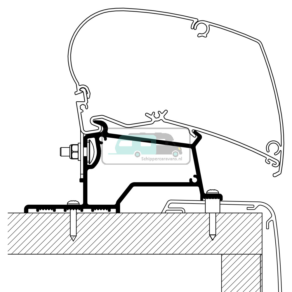 Thule Adapter Rapido Compact Intergraal 5mtr