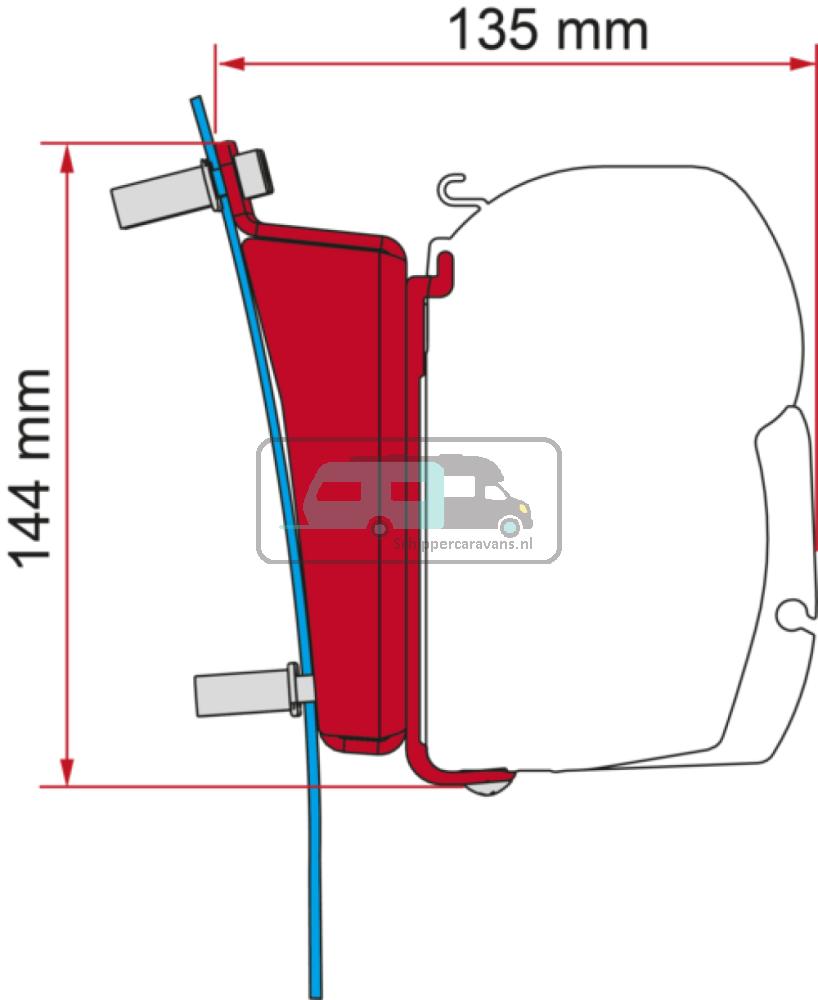 Fiamma Kit VW T5/ T6 Transp./Multivan F43 Deep Bl