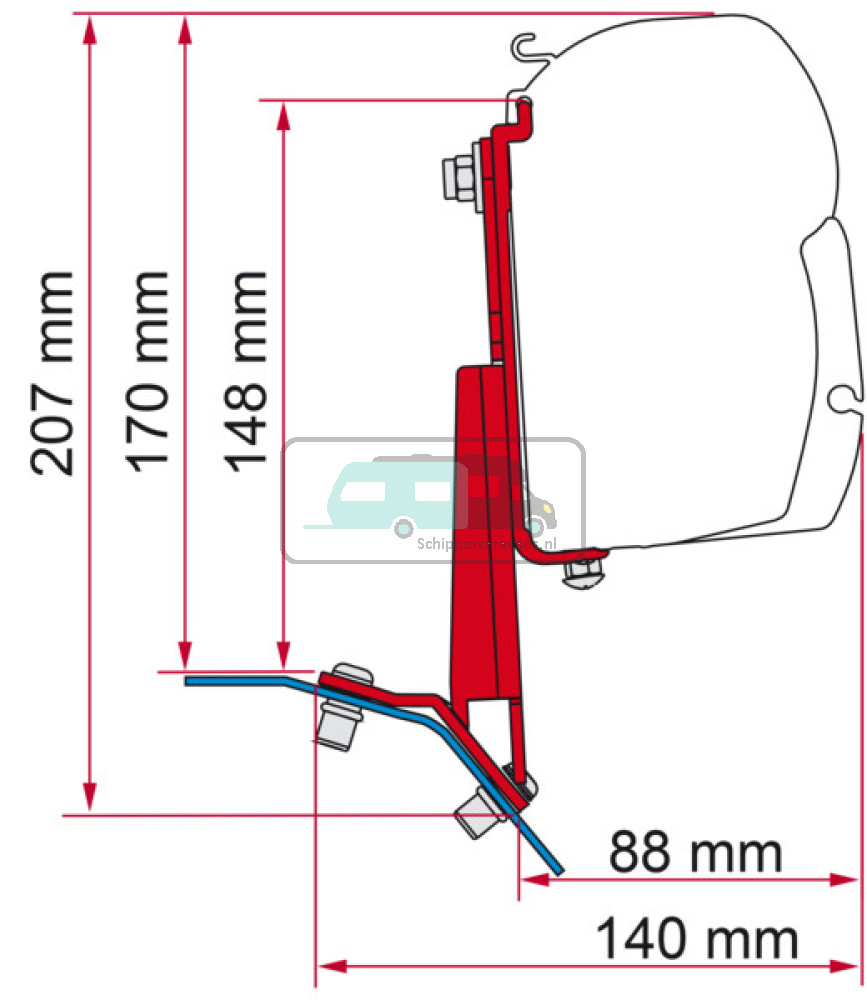 Fiamma Kit Ford Custom Deep Black F45-F43