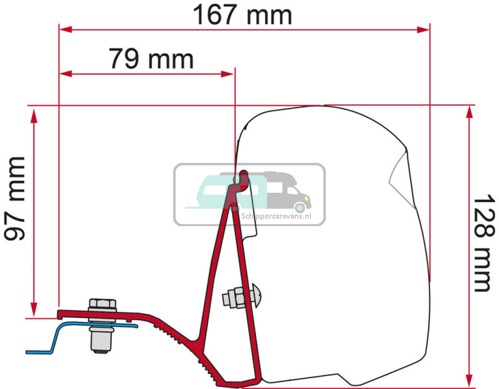 Fiamma Kit Trafic/ Vivaro /Telento >15 Deep Black
