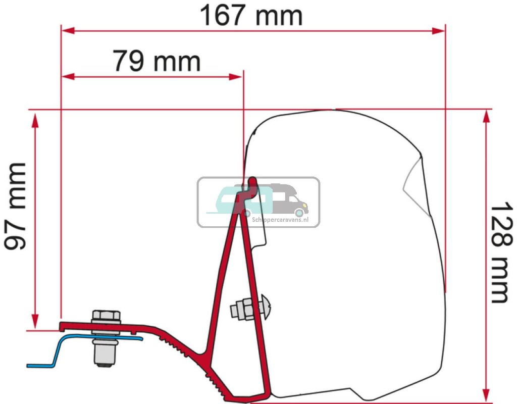 Fiamma Kit Trafic/ Vivaro /Telento >15 Deep Black