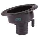 Watervulopening 40mm met Slot Zwart