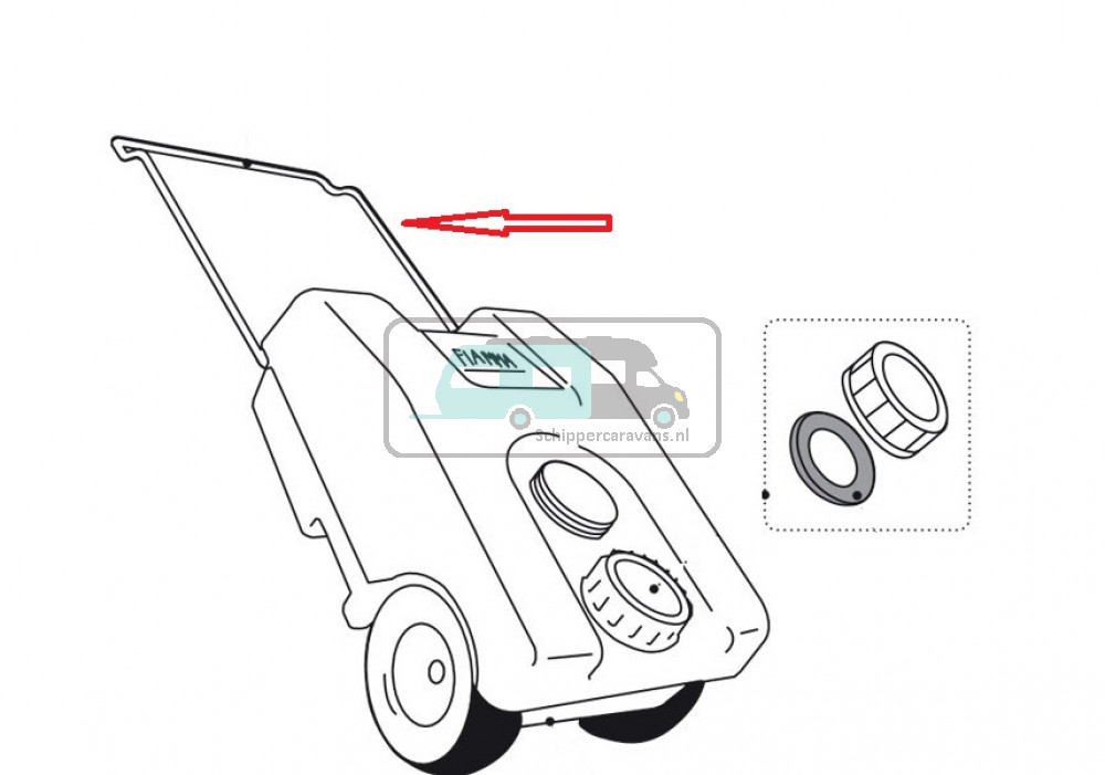 Fiamma Handle roll Tank 23  98669-017