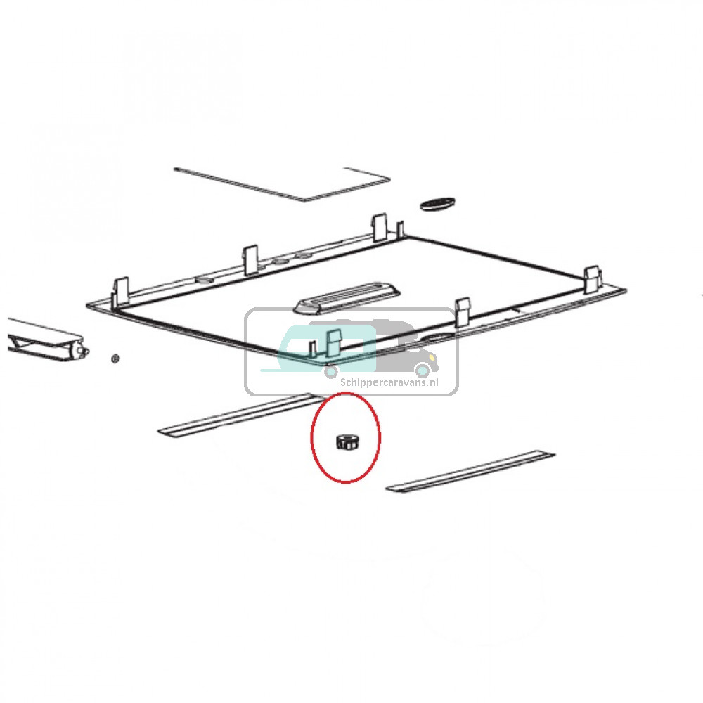 Dometic B1600/B2200 knopset