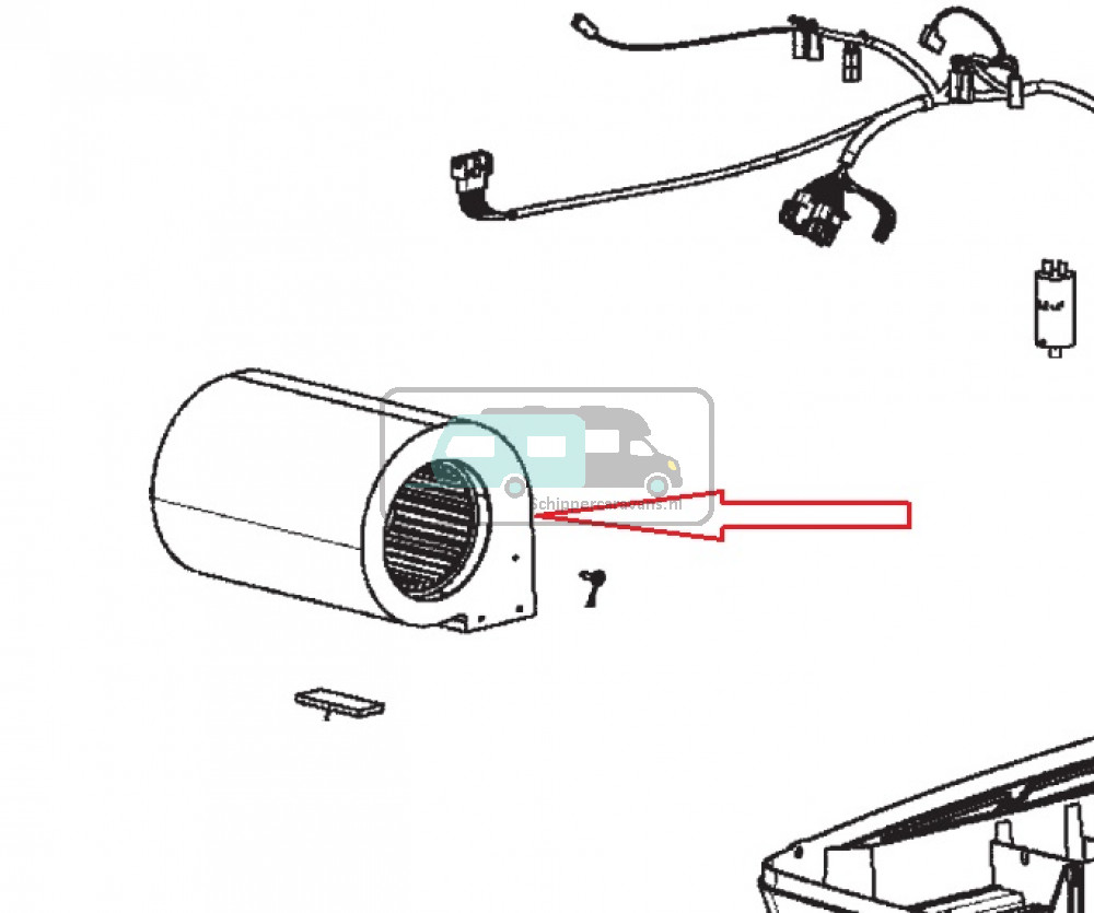 Dometic B1500/B1600 ventilatorwiel
