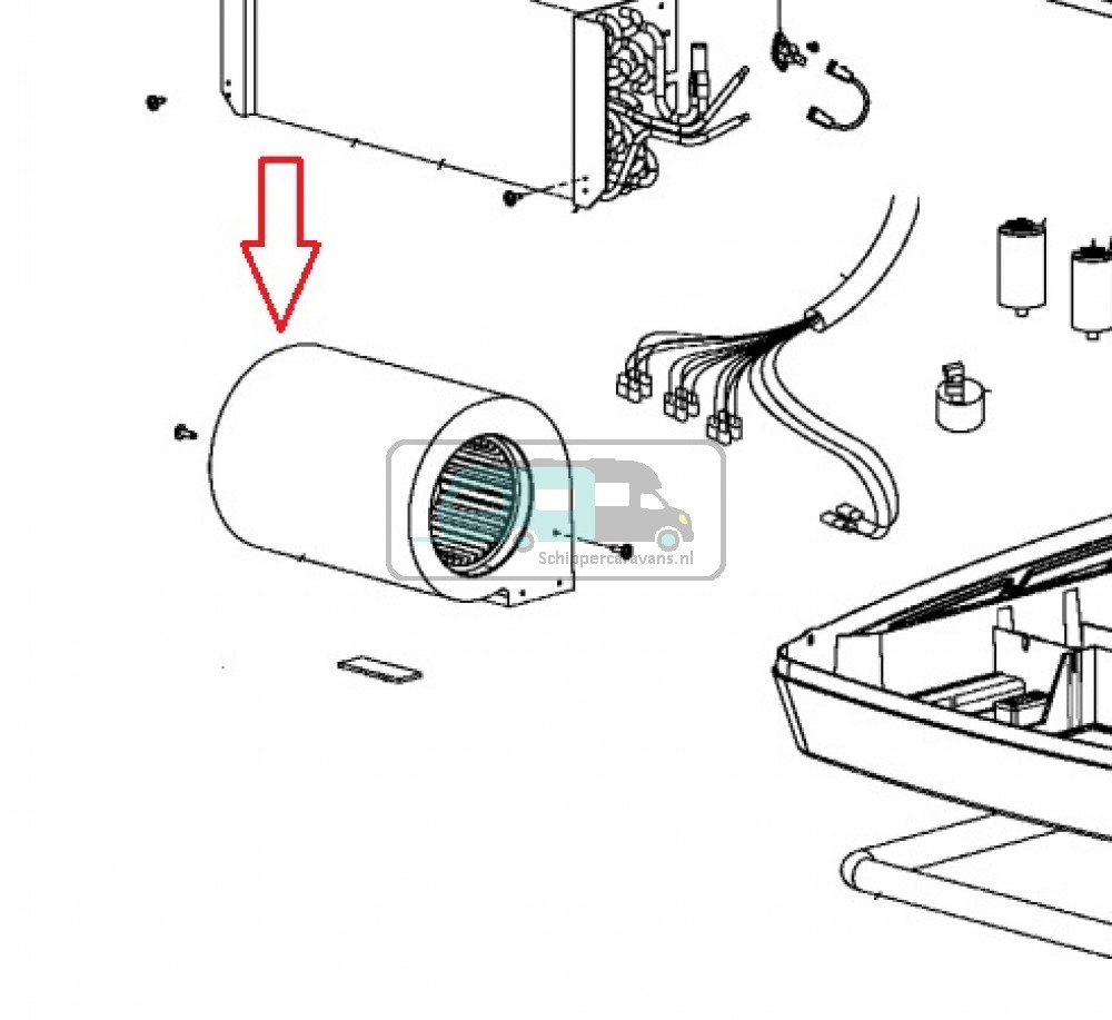 Dometic B1900 ventilatorwiel
