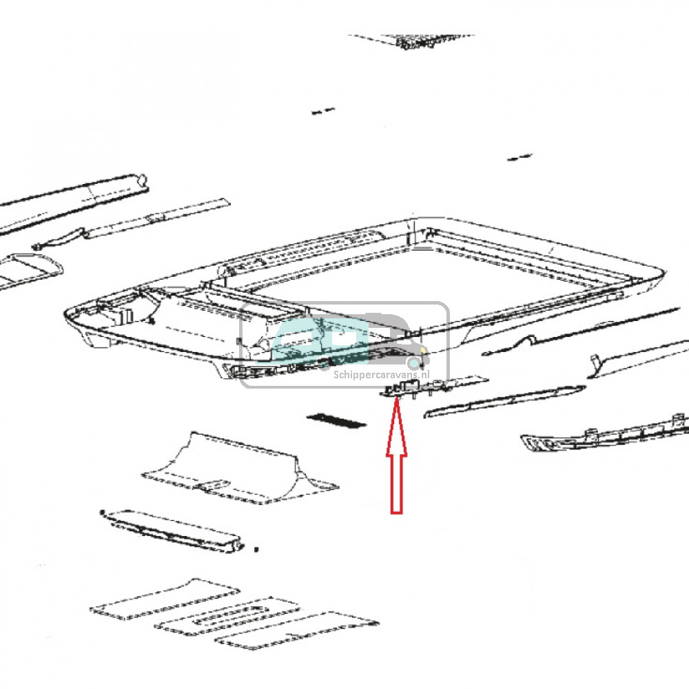 Dometic Printplaat bedieningspaneel Freshlight
