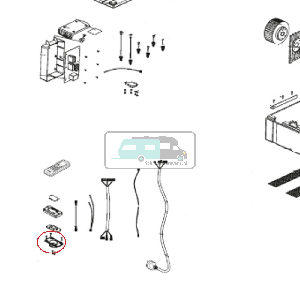 Dometic Airco Onderklepje afstandsbediening