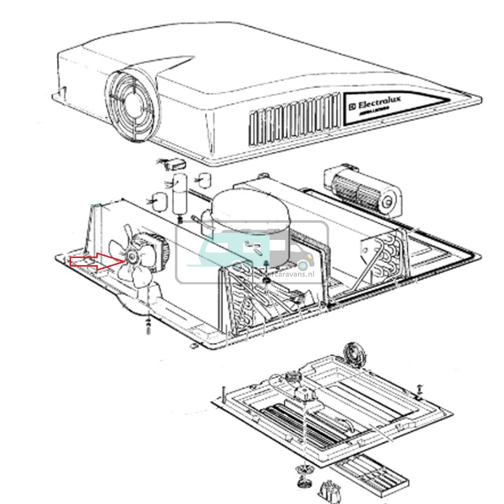Dometic B1300 Proppellor pomp