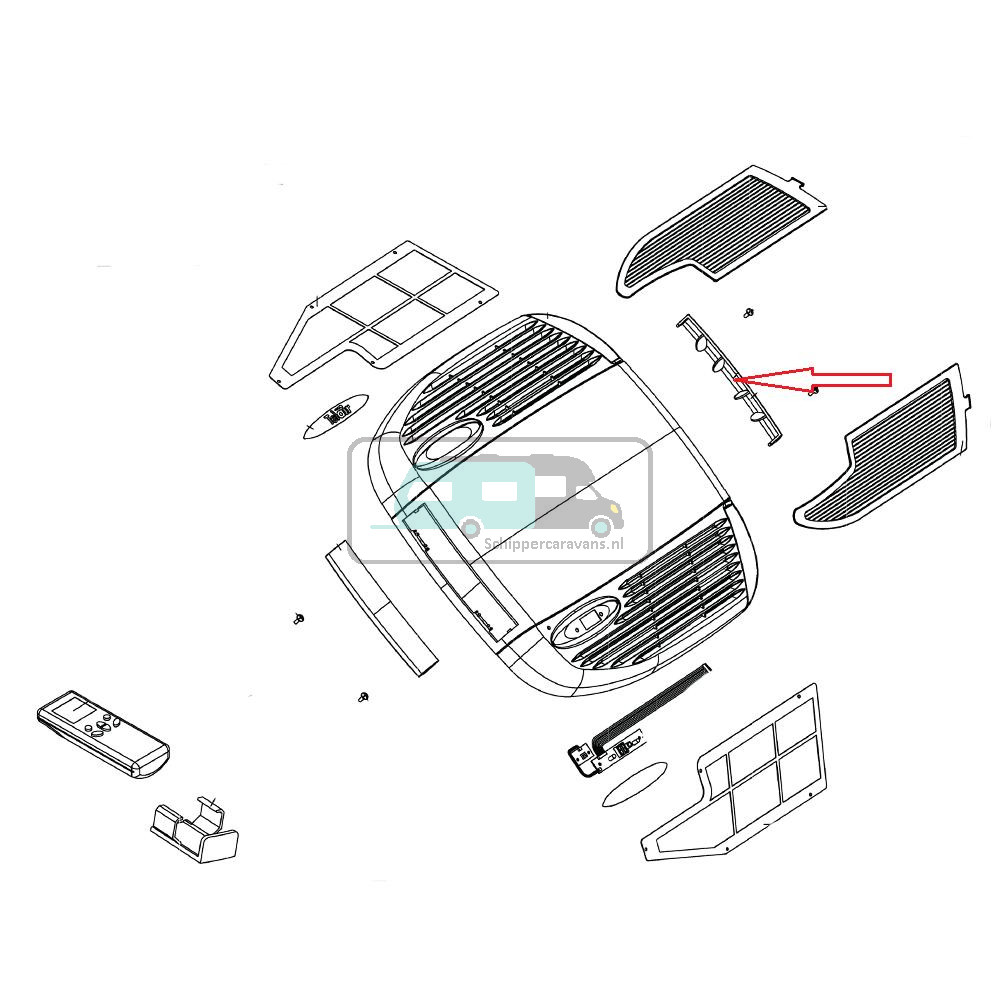 Telair Vin Luchtverspreider Verdampingsunit