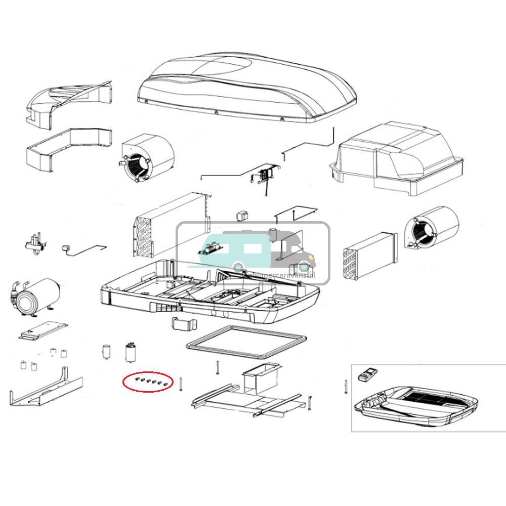 Telair e-Van Popnagel Bovenkap 6st.