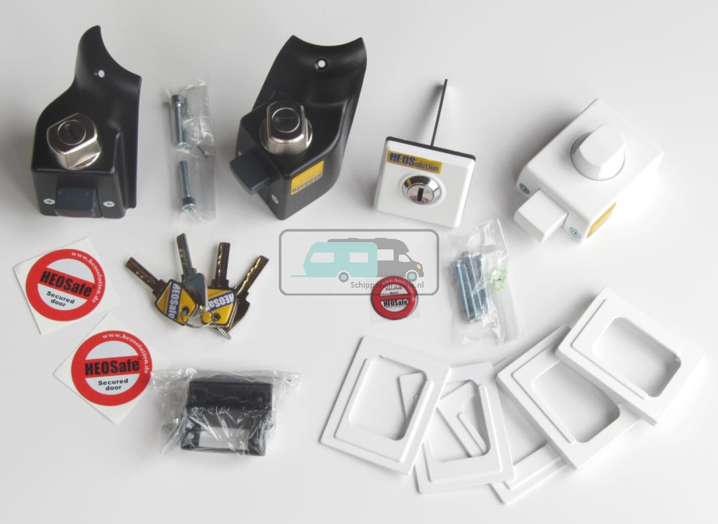 HEOSafe Set Fiat Ducato 250/290 1 Slot Zwart Wit