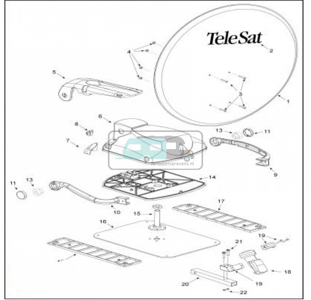 Teleco Motor nr. 11161, set a 2