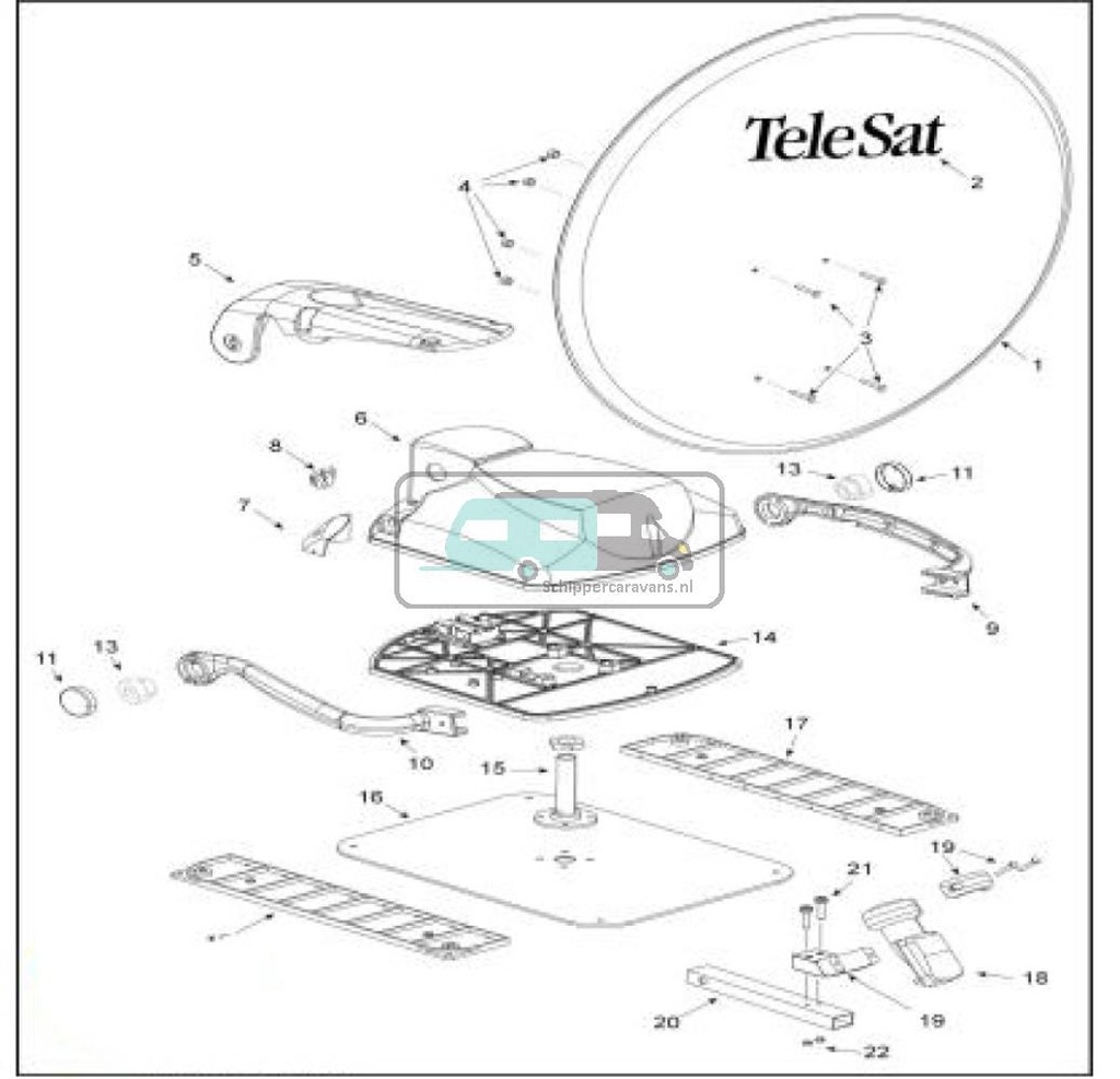 Teleco Motor nr. 11161, set a 2
