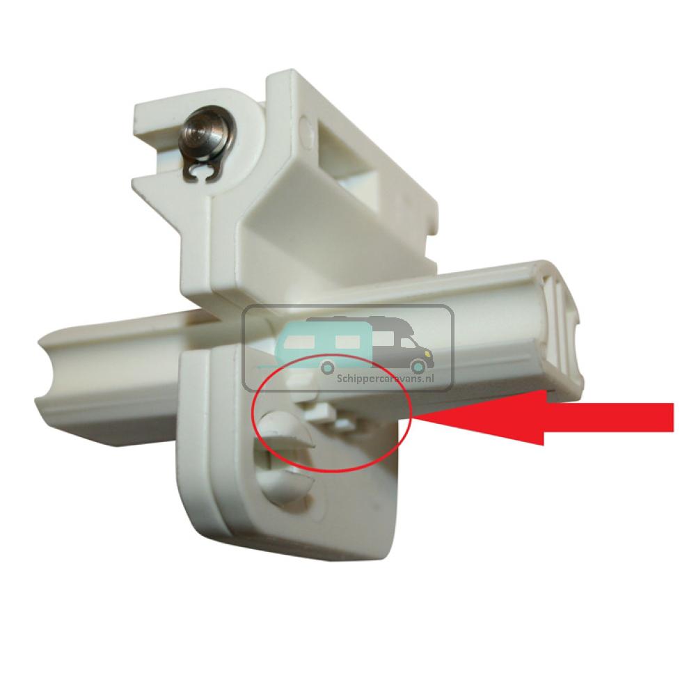 Travel Vision R6/ R7 scharnier met ribbels