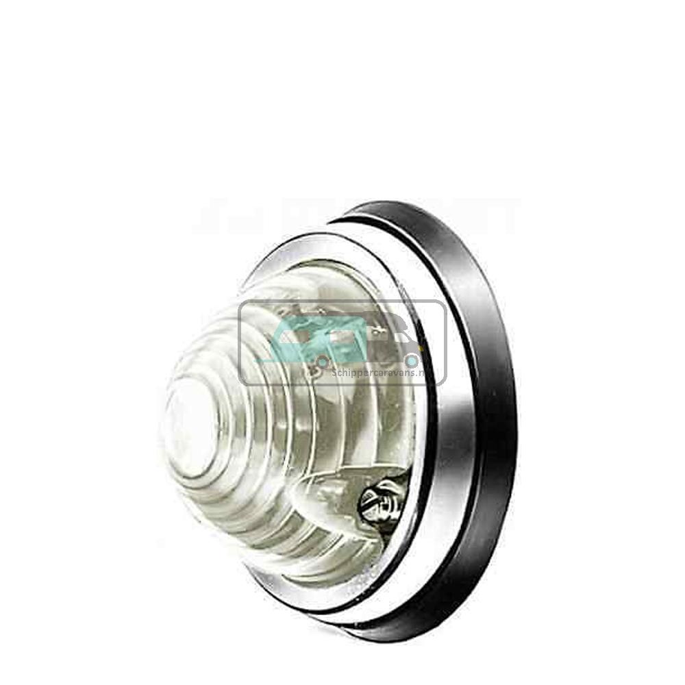 Hella Breedtelicht Rond Opbouw Wit Onderplaat Zwart