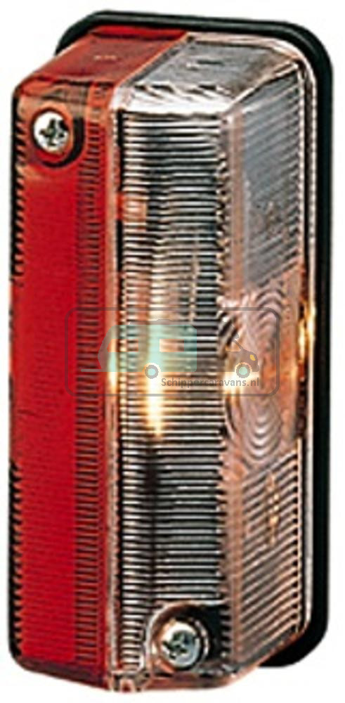 Hella Markering Rechthoekig Opbouw Rood/Wit